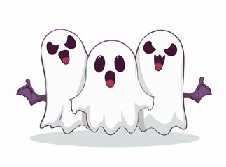 Creepy Ghostly Shadows Design Element