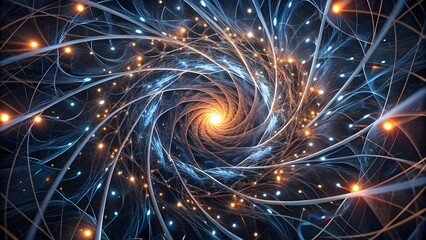 Abstract Spiral Energy Vortex