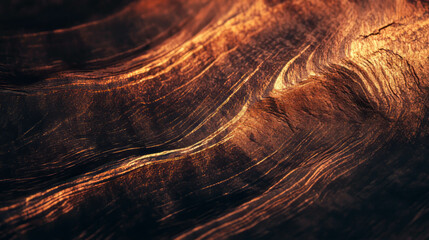 Naklejka premium Warm walnut wood texture with reddish brown hue for design background and decoration