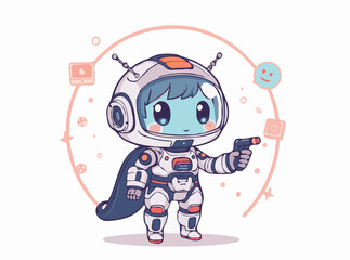 Futuristic Technology Concept in Vector Illustration