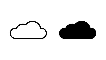 Cloud icon vector. cloud sign and symbol