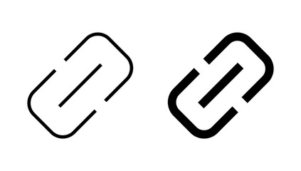 Link icon vector. Hyperlink chain sign and symbol