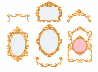 Regal Rococo Frames and Borders Vector Pack