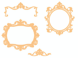 Regal Rococo Frames and Borders Vector Pack