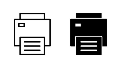 Print icon vector. printer sign and symbol