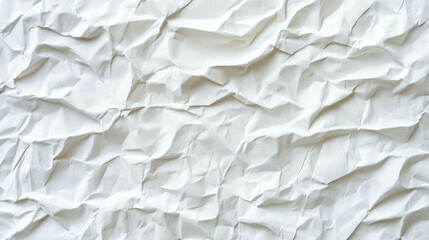 Obraz premium White crumpled paper texture for background and design projects