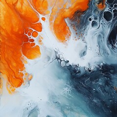 Abstract Fluid Art, Colorful Liquid Texture