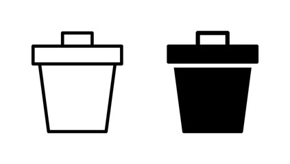 Trash icon vector. trash can icon. delete sign and symbol.