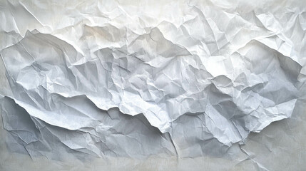 Fototapeta premium Abstract texture of white layered and creased paper for creative design
