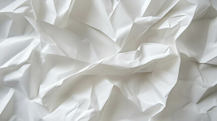 Obraz premium Lightly creased white paper texture for creative backgrounds