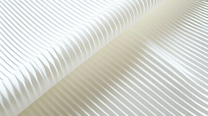 Ribbed white paper texture with widely spaced lines for design and crafts