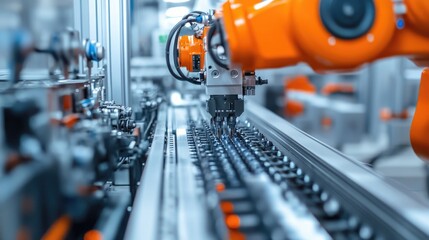 Automated plastic part removal system working alongside injection molding machines