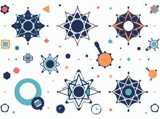 Geometric Patterns Inspired by Science and Tech