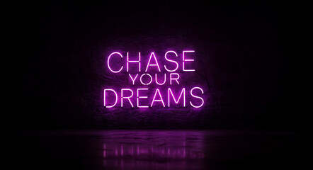 chase your dream Text