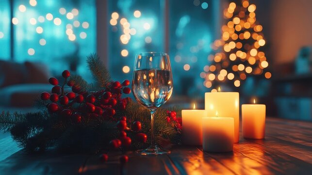 Hosting a winter gathering with glowing AR event tools, cozy indoor holiday space, soft warm lighting, photorealistic