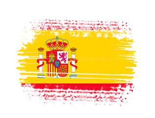 Fototapeta premium Abstract painting of the nation flag