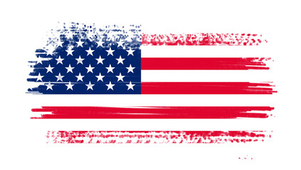 Abstract painting of the nation flag