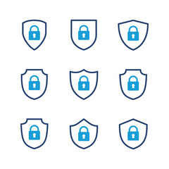 Security icon set. protection icon. privacy. vpn