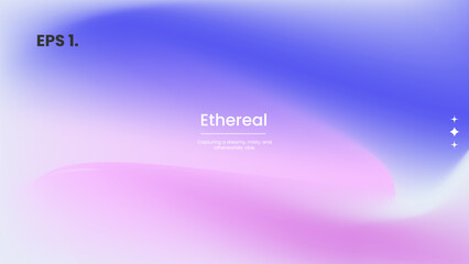 Abstract purple and white blurred gradient fluid vector background design wallpaper template with dynamic color, waves, and geometric shape