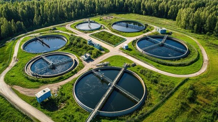 Water treatment facility for cleaning wastewater from mineral processing
