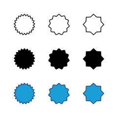 Badge icon set. Awards icon. Achieve. Stamp