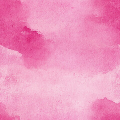 Pink watercolor texture with varying shades and irregular patterns, creating a soft and artistic background.
