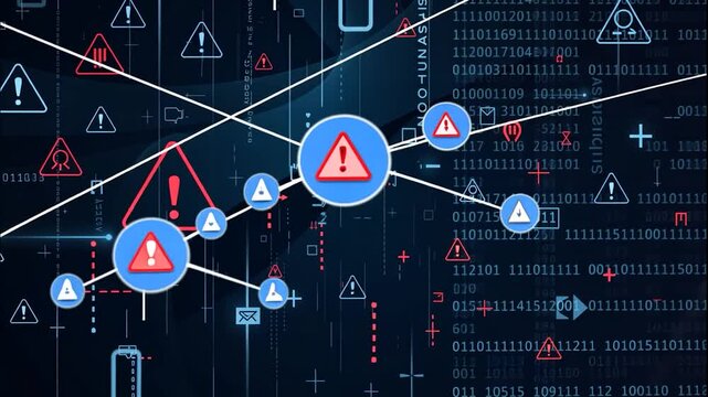 Cybersecurity Network Alert: Digital Risk and Threat Visualization