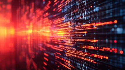 Exploring data visualization trends abstract art in a futuristic digital environment