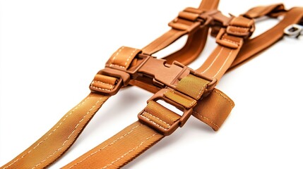 Industrial fall protection harness adjustable design safety gear workshop close-up protection equipment