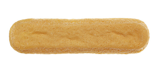 Ladyfinger savoiardi biscuit cookie isolated on white, clipping path 