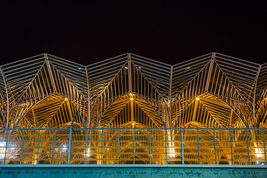 Gare do Oriente station or transport hub in Parque das Na&ccedil;&otilde;ess, Lisbon.