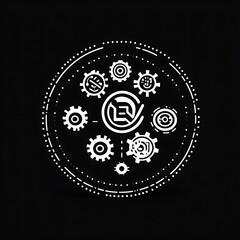 Abstract gears technology design