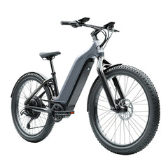 A Stylish Lightweight Electric Bike with Long Range Isolated on Transparent Background