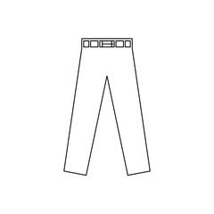 Men's Belted Trousers icon in outline vector illustration. Editable graphic resources for many purposes.
