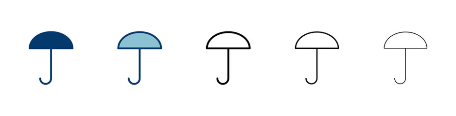 umbrella icon vector isolated on white background. Umbrella vector icon