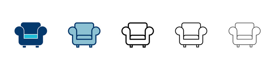 Sofa icon vector isolated on white background. sofa icon illustration. furniture