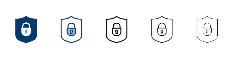 Security icon vector isolated on white background. protection icon. privacy. vpn