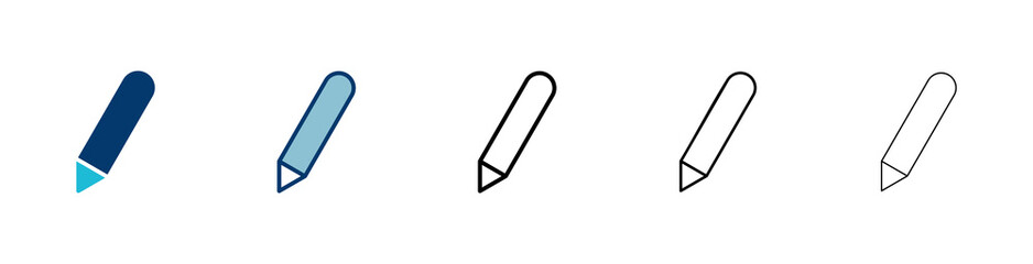 Pencil icon vector isolated on white background. Pencil vector icon