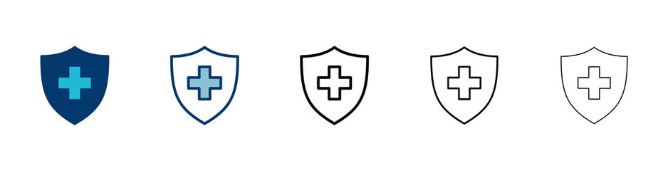 Health insurance icon vector isolated on white background. Insurance health document icon