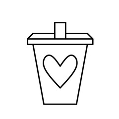 love icon vector simple design illustration/ valentine element 