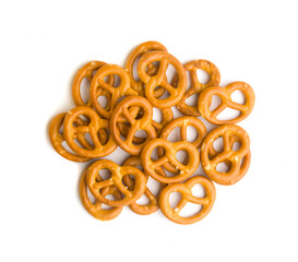 pretzel on white background