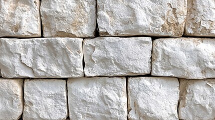 Durable White Stone Wall for Modern Aesthetics