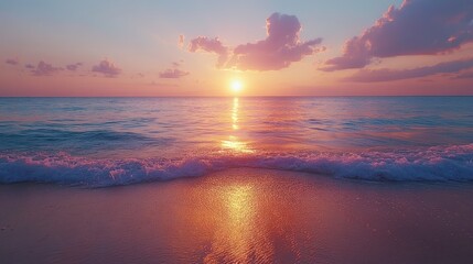 Sunset Serenity: A Breathtaking Coastal Sunset