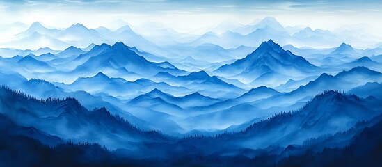 Misty Mountain Range