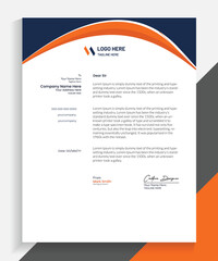 Professional Business Letterhead Design, Vector letterhead templates