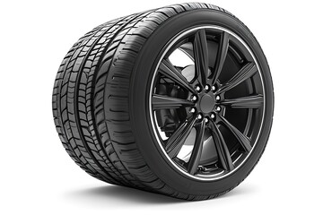 Obraz premium Car Wheel & Tire Isolated Studio Shot