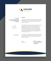Professional Business Letterhead Design, Vector letterhead templates