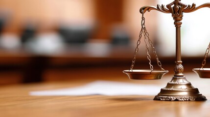 Corporate lawyer organizes legal documents before an important court hearing