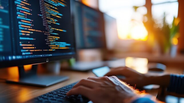 Collaboration among developers in a bright tech office during late afternoon