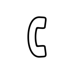 Naklejka premium Call icon vector illustration. telephone sign and symbol. phone icon. contact us